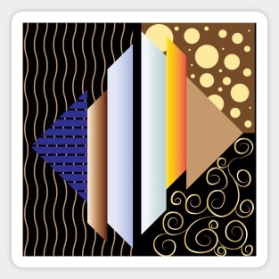 Beautiful Geometric Minimalist Abstract Magnet